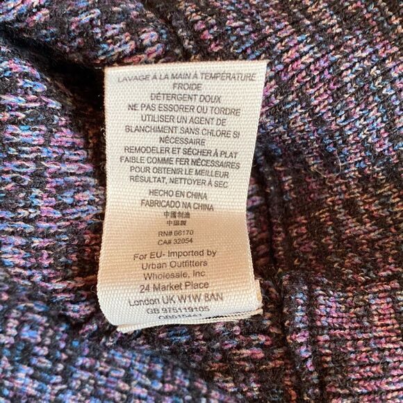 Free People Naomi Full Zip Sweater Sports Jacket Purple Black Size XS - Picture 12 of 12